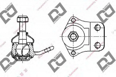 DJ PARTS db1273 -  Несущий / направляющий шарнир